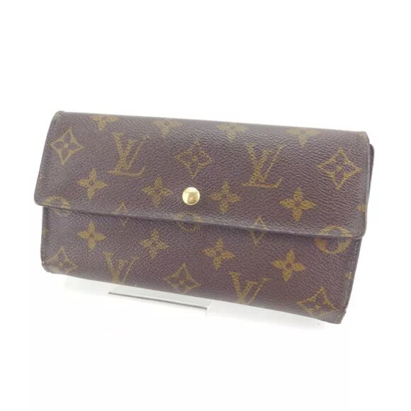 Louis Vuitton Purse Long Wallet Monogram Brown Woman Authentic Used - Picture 1 of 6